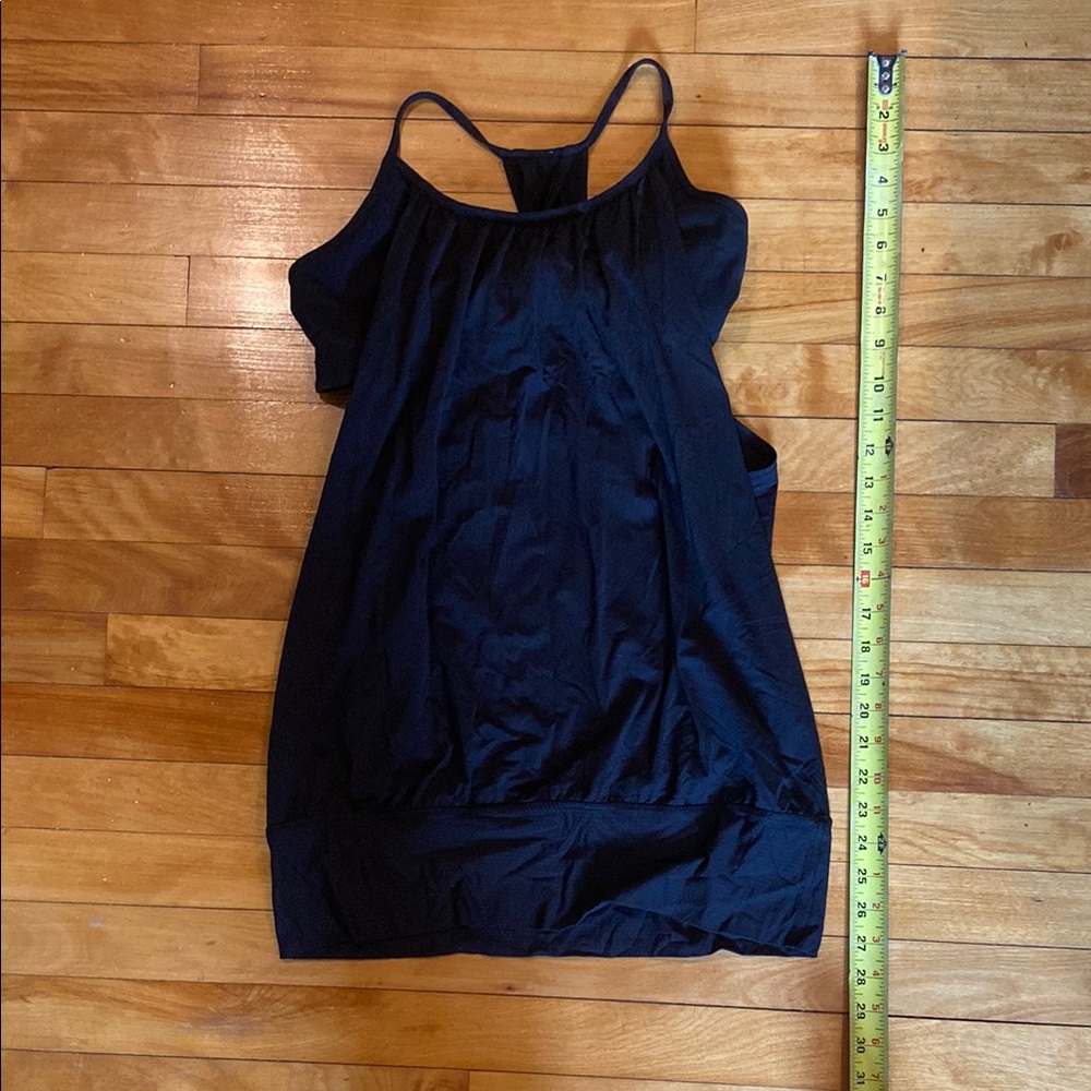 NWOT Lululemon Black Racerback Tank Top w/built in bra